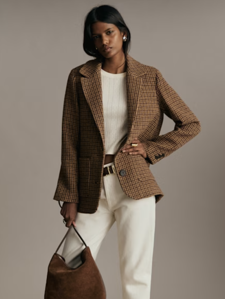 Houndstooth Blazer Jacket