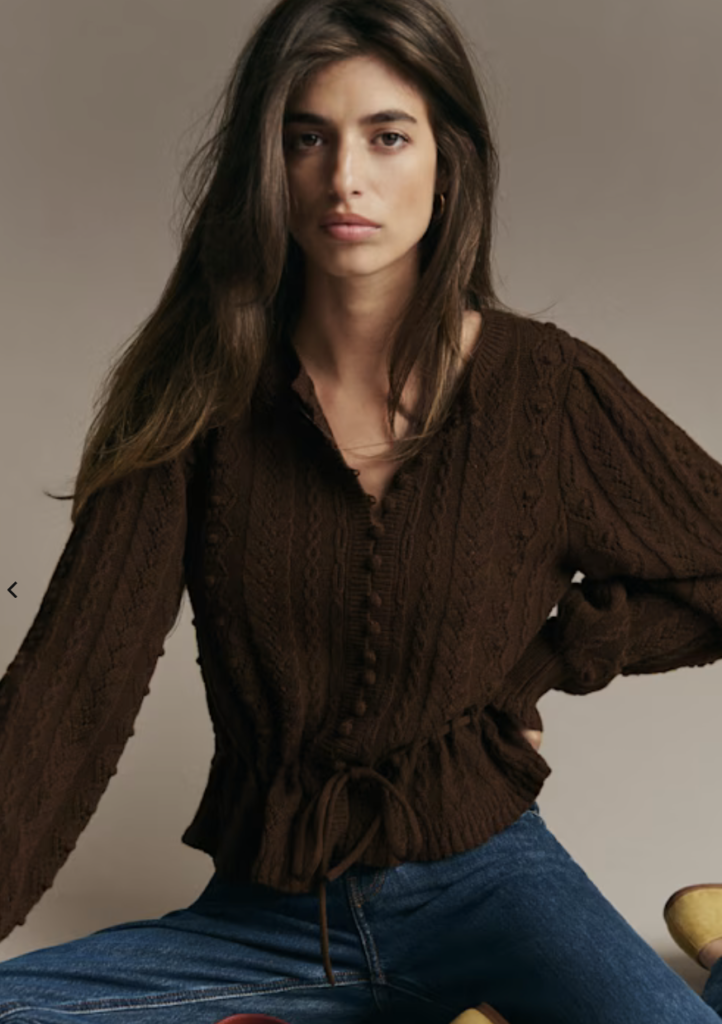 Cardigan With Nipped In Waist