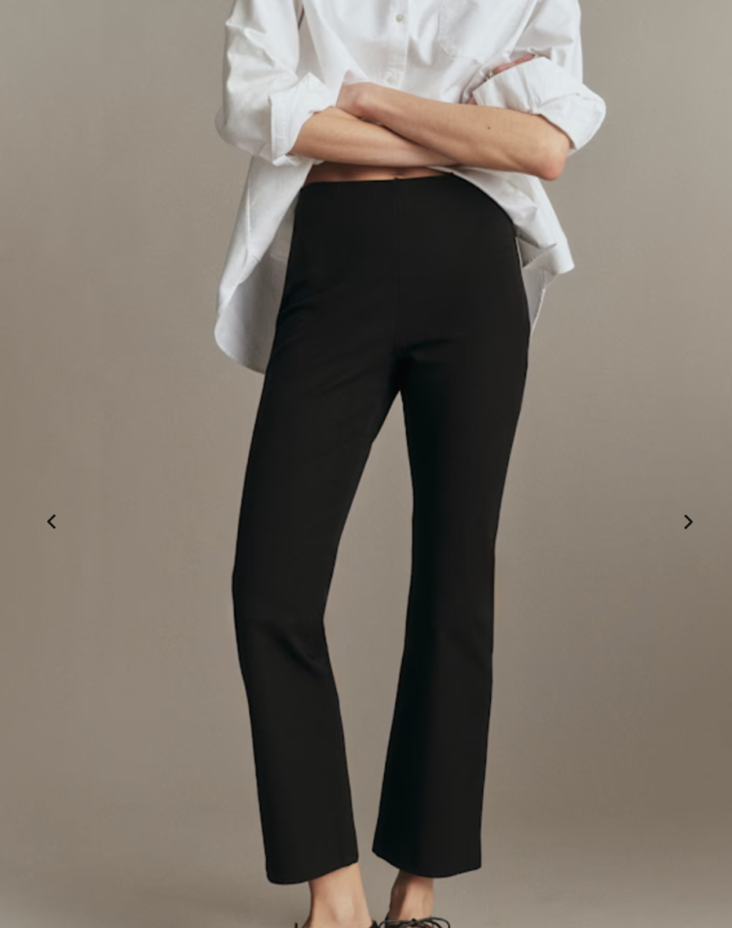 Black Cropped Trousers
