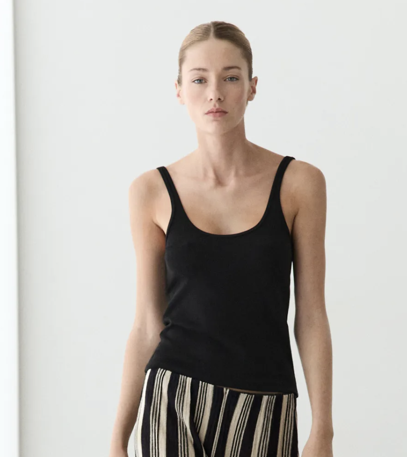 Black Jersey Cami