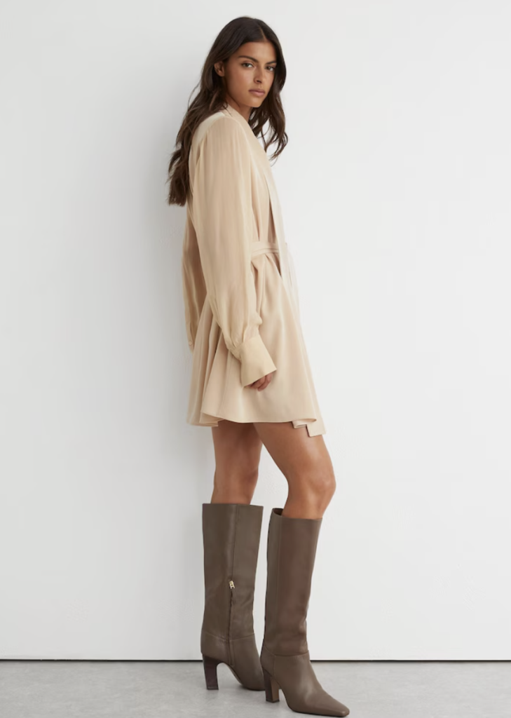 Taupe Knee-High Boots