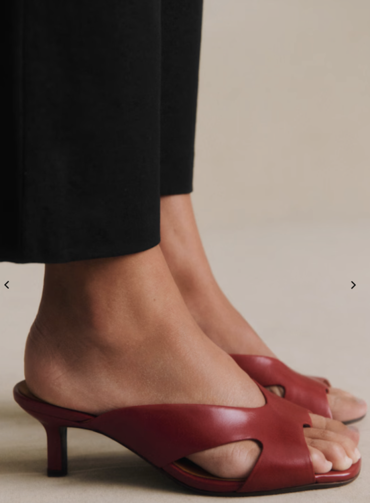 Cherry Red Mules