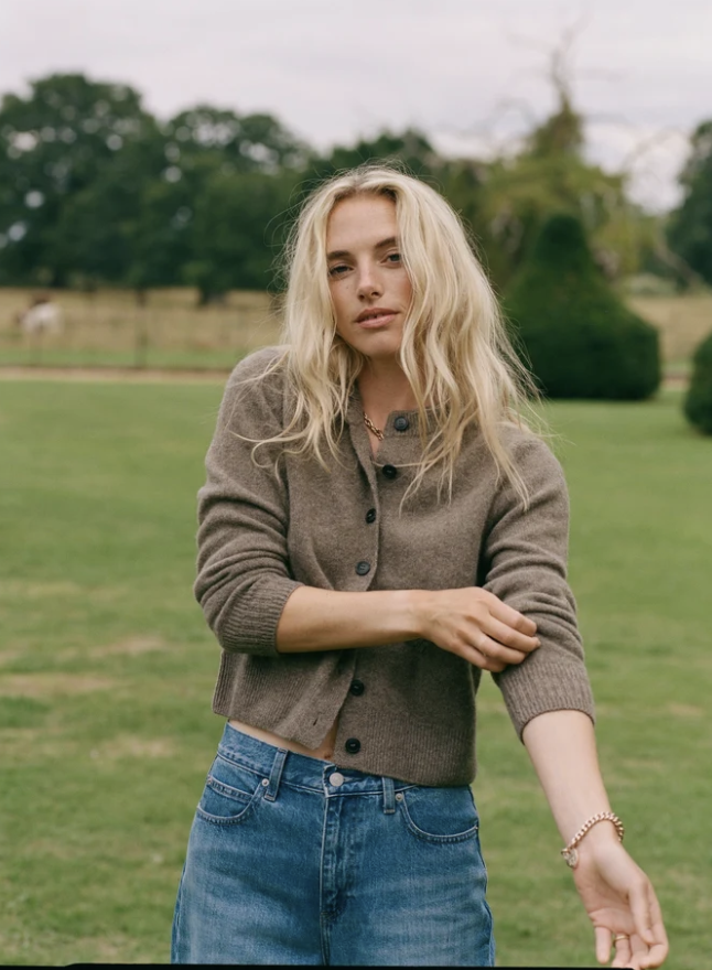 Coffee Wool Cardigan