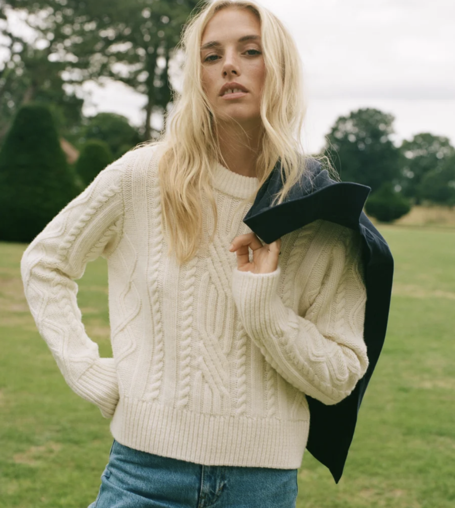 100% Wool Cable Knit Jumper