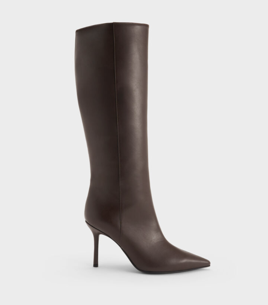 Pointed Knee-High Boots