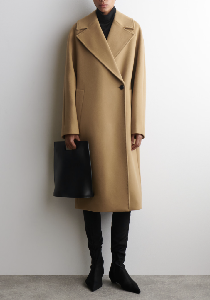 Double Breasted Camel Coat