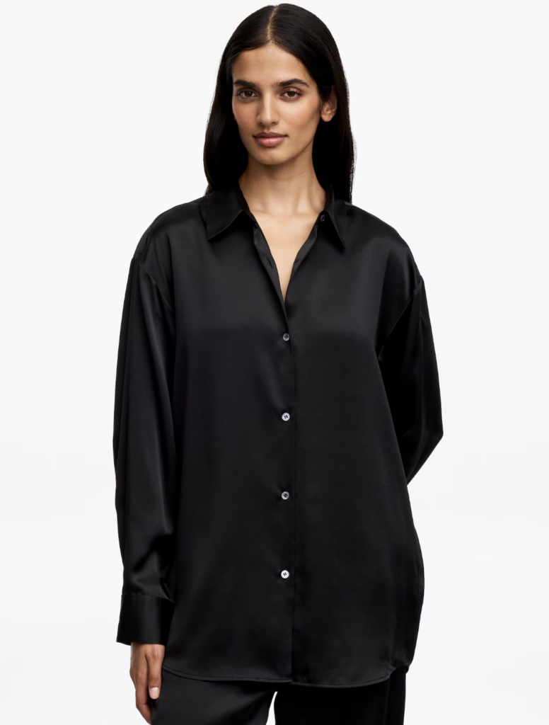 Black Silk Shirt