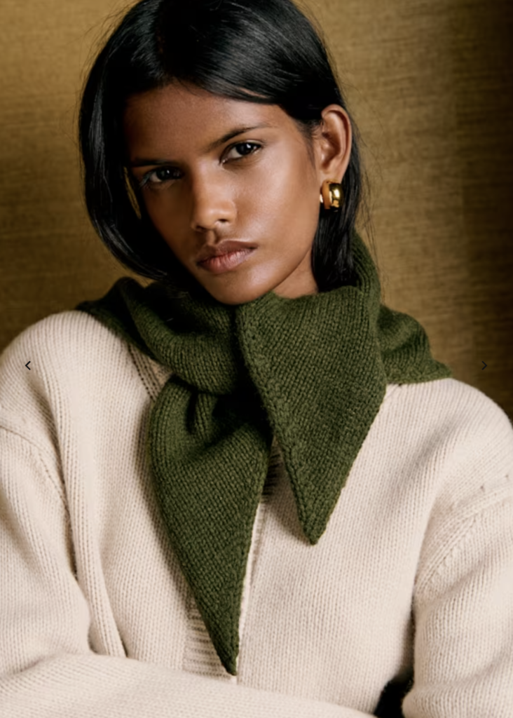 Deep Olive Green Scarf