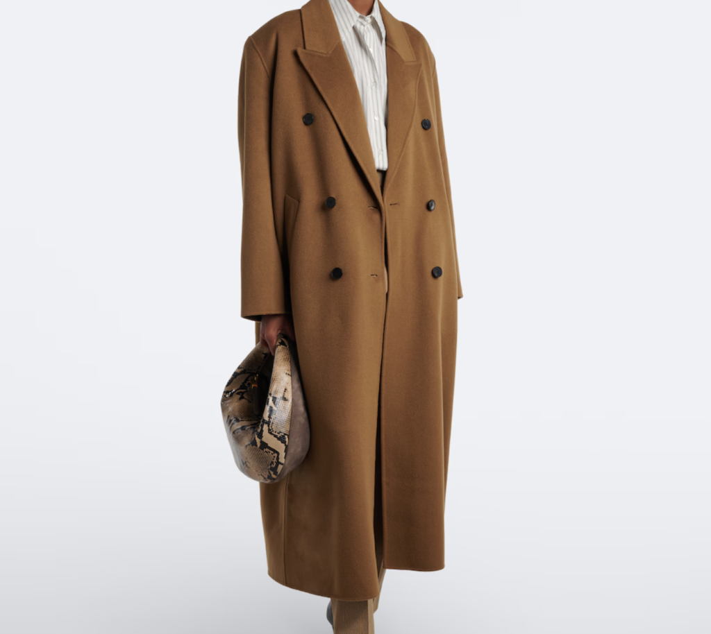 The Frankie Shop Wool Camel Coat