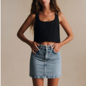 Denim Mini Skirt