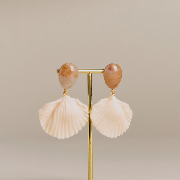 Isla Earrings Multi Ecru