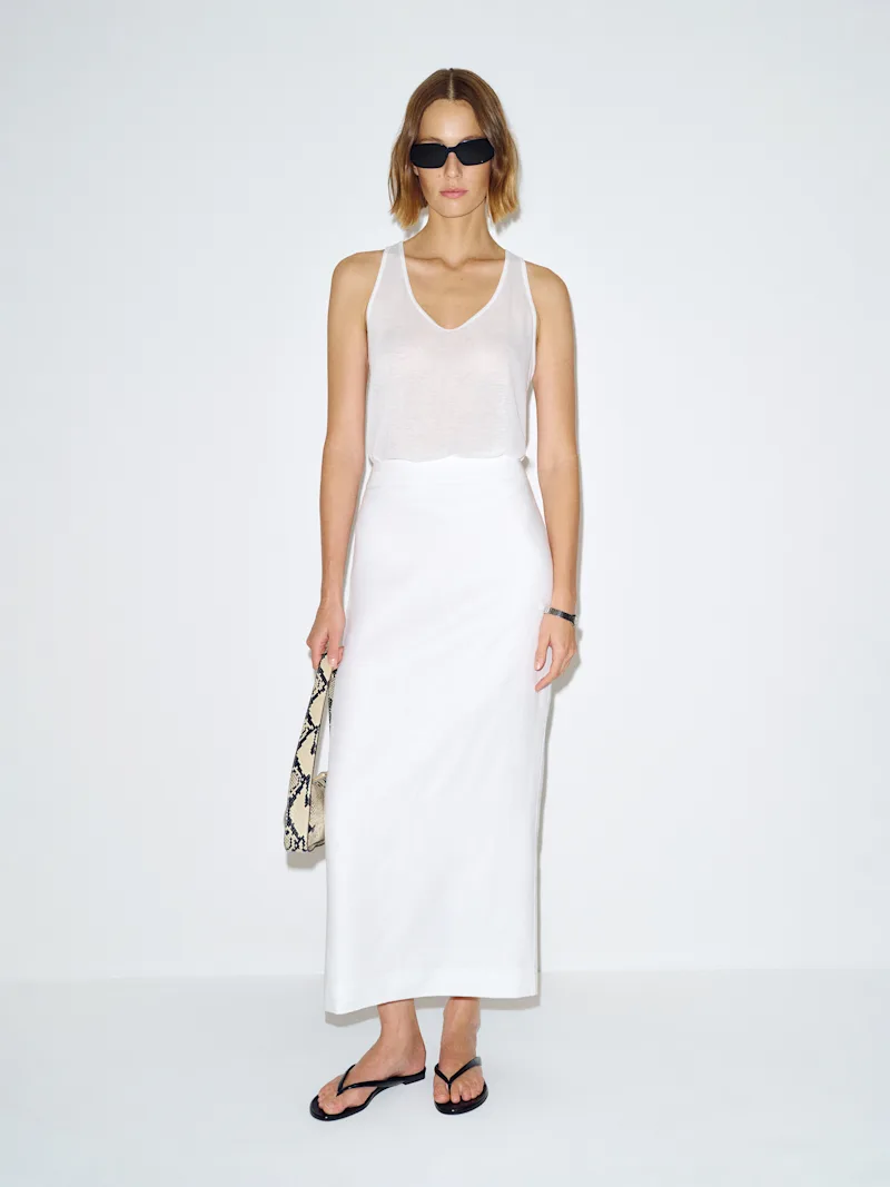 Long Linen Skirt