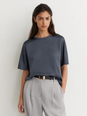 Silk Short Sleeve Top